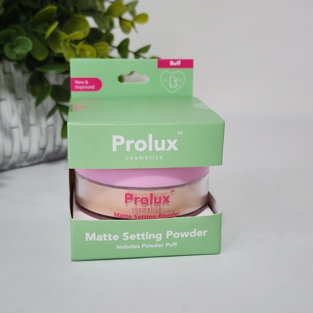Prolux Cosmetics Matte Setting Powder Buff with Powder Puff ~ 0.35oz ~ New